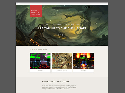 Campaign Landing page campaign cta dragon game landing page videogame