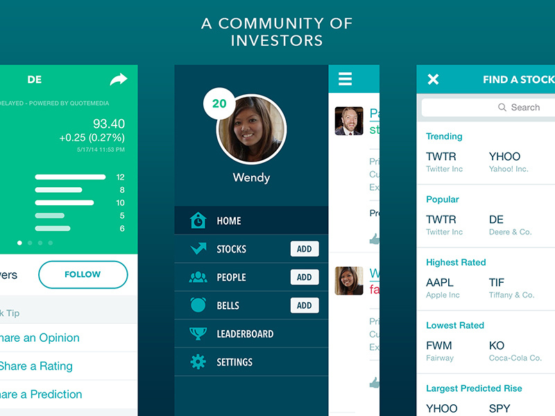 ClosingBell Screens by Scott Vayner on Dribbble
