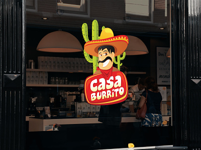 Casa Burrito branding graphic design illustration logo vector