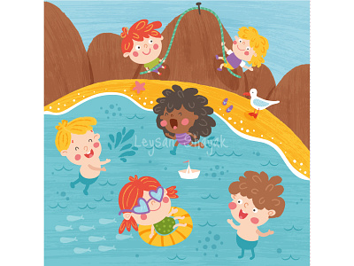 Illustration for They are tapping book, Melody Publishing book illustration children illustration cute illustration kids magazine illustration