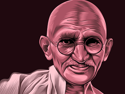 New illustration for mohatma gandhi