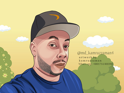 Vector portrait for client