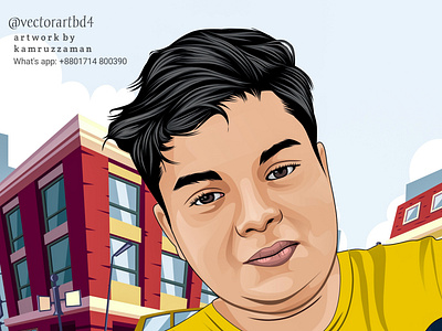New vector portrait drawing