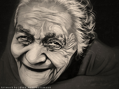 Vector illustration for Old Women