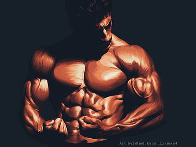 Vector illustration for bodybuilder