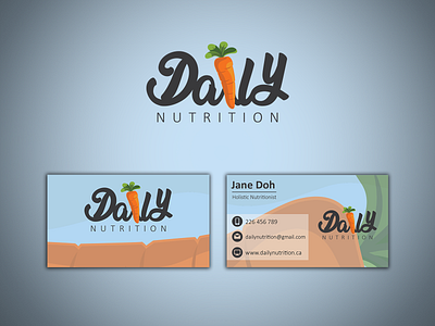 Daily Nutrition Logo And Business Card branding logo photoshop
