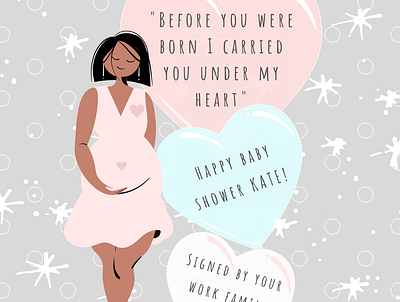 Maternity Leave Card design