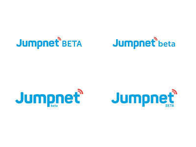 Jumpnet Beta Lockup WIP jumpnet lock up lockup logo logotype