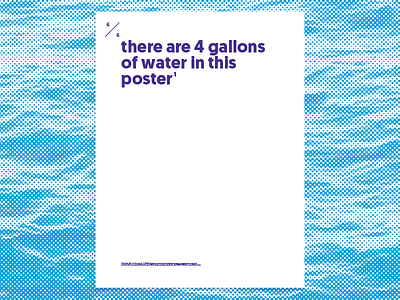 Water Is Everything Is Water - 6 / 6 blue clean flat geomanist illustration isometric minimalist poster purple typography water