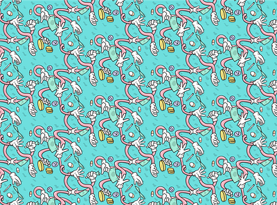 Eternal Pursuit of Money illustration pattern pattern art