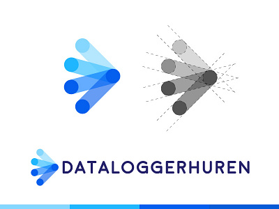 Branding | Logo Dataloggerhuren.nl branding color data flow fun identity logo logotype shot