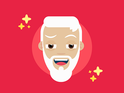 Illustration | Cool Santa character christmas illustration santa vector xmas