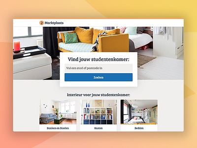 Webdesign | Marktplaats 'Op eigen benen' landing page advertising desktop landing landing page marktplaats mobile ui ux web webdesign website