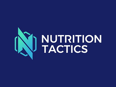 Nutrition Tactics Logo gradient icon identity logo logo design logo icon mark nutrition symbol tactics