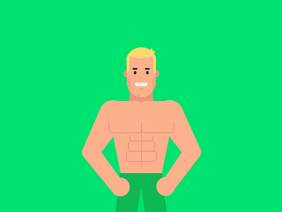 DEMEY88 Explainer Video 2d animation bodybuilding champion character character animation character design coaching cup falling fitness gif health illustration motion graphic olympia