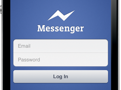 Messenger Login by Brandon Walkin on Dribbble