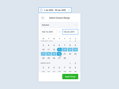 Date Range Selector Designs Themes Templates And Downloadable Graphic Elements On Dribbble