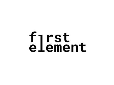 First Element Logo (2019) agency brand branding brandmark font icon identity illustration lettering logo logo design logodesign logotype mark minimal negative space rebrand typography visual identity website