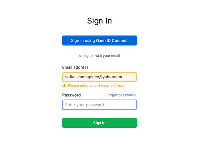 🎈 A tiny part of Login Form - New Countly UI alert app cta cta button error form form field input landing login login form onboarding register sign in sign up signin signup signup page ui ux