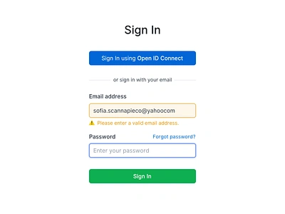 🎈 A tiny part of Login Form - New Countly UI alert app cta cta button error form form field input landing login login form onboarding register sign in sign up signin signup signup page ui ux