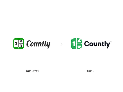 Countly Logo Evolution (2021) brand identity branding brandmark compare concept evolution flat identity illustration logo logomark logotype new rebrand redesign refresh typography vector