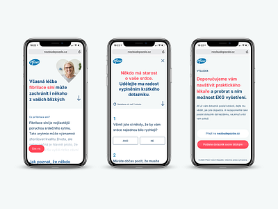 Pfizer - Fibrilation Campaign (2020) ad advertising app branding campaign concept design graphic design health heart illustration landing landing page pfizer ui ux website