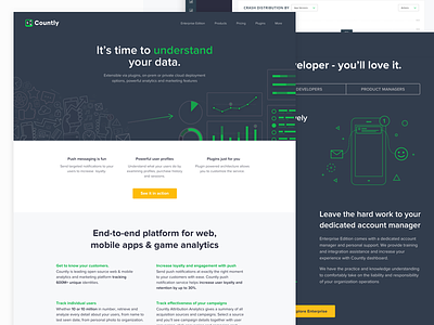 Count.ly Concept analytics app charts countly flat homepage illustration landing page page product ui ux