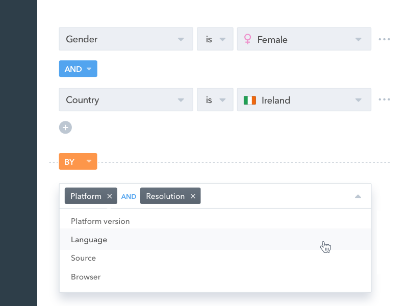 Countly Drill Filter Concept by Antonin Kus on Dribbble