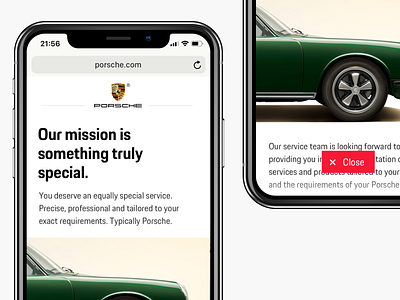 Maintenance & Spare Parts (Porsche) automotive browser cars interface ios landing page lightbox mobile website modal porsche product ui ux web design website