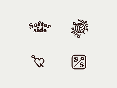 Softerside badge brand identity branding clothing fashion icon icons logo minimalistic