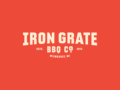 Iron Grate BBQ Co. badge barbeque bbq brand identity branding business food logotype proposal rebrand resturaunt wisconsin