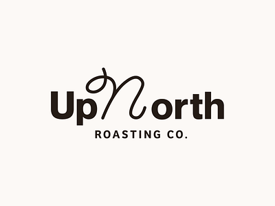 Upnorth Roasting Co. brand design brand identity branding coffee coffee brand coffee logo coffee roasting design logo logotype logotype design minimal modern premium roastery sustainable typography