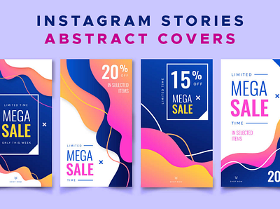 Instagram Stories Abstract Covers abstract covers instagram instagram covers instagram stories vector