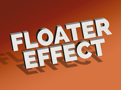 Floating Text Effect psd effects