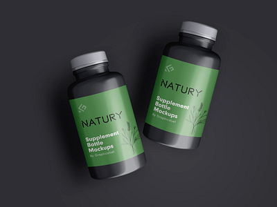 Supplement Bottle Mockups Vol.2 medical bottle mockups natural plastic template