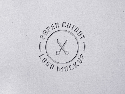 Papercut Logo Mockup logo logo design mockup mockup template paper papercut logo mockup