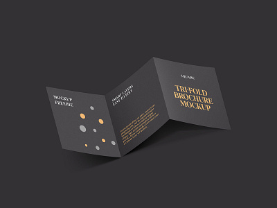 Square Trifold Brochure Mockup By Graphicsfuel On Dribbble