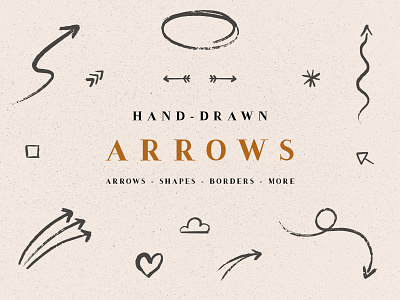 Handdrawn Arrows & Extras arrows elements haddrawn arrows handdrawn elements handrawn extras numbers web elements