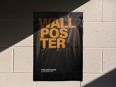 Wall Poster Mockups psd wall poster psd wall poster