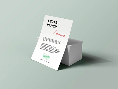 Legal Paper PSD Mockup free template