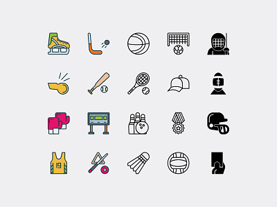 Sports Icon Pack solid icons
