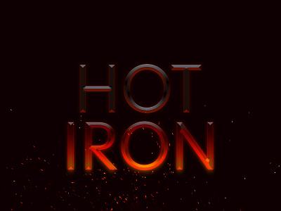 Hot Iron Text Effect burning text effect