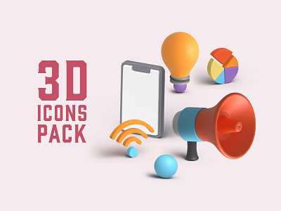 3D Icons Pack icons pack