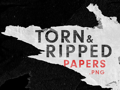 Torn and Ripped Paper Pieces premium