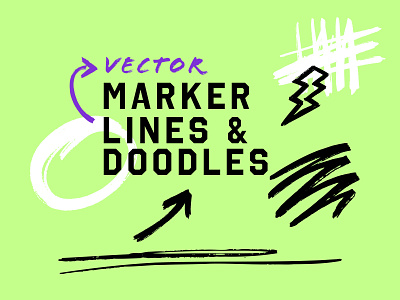 Vector Marker Lines and Doodles vectors