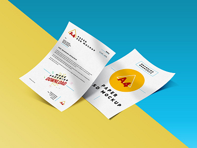 A4 Paper Mockup PSD a4 paper mockup psd download free freebie mockup papers psd stationery