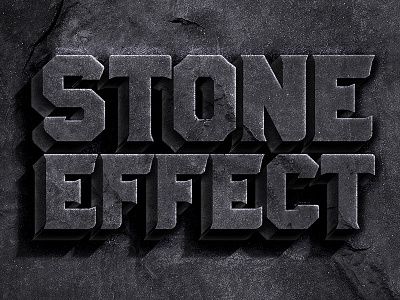 Stone Text Effect download free free psd freebies psd rock stone stone text effect text style texture