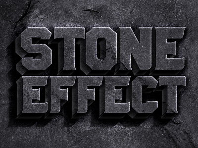 Chiseled Stone Photoshop Style