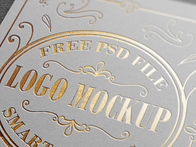 Download Gold And Silver Foil Logo Mockup By Graphicsfuel On Dribbble