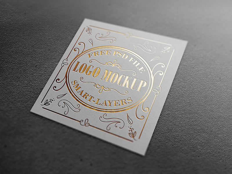 Gold and Silver Foil Logo Mockup by Graphicsfuel on Dribbble
